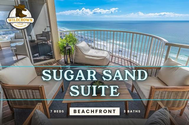 BeachFront ! 7 Beds Pool Hot Tub/Steps from Beach!