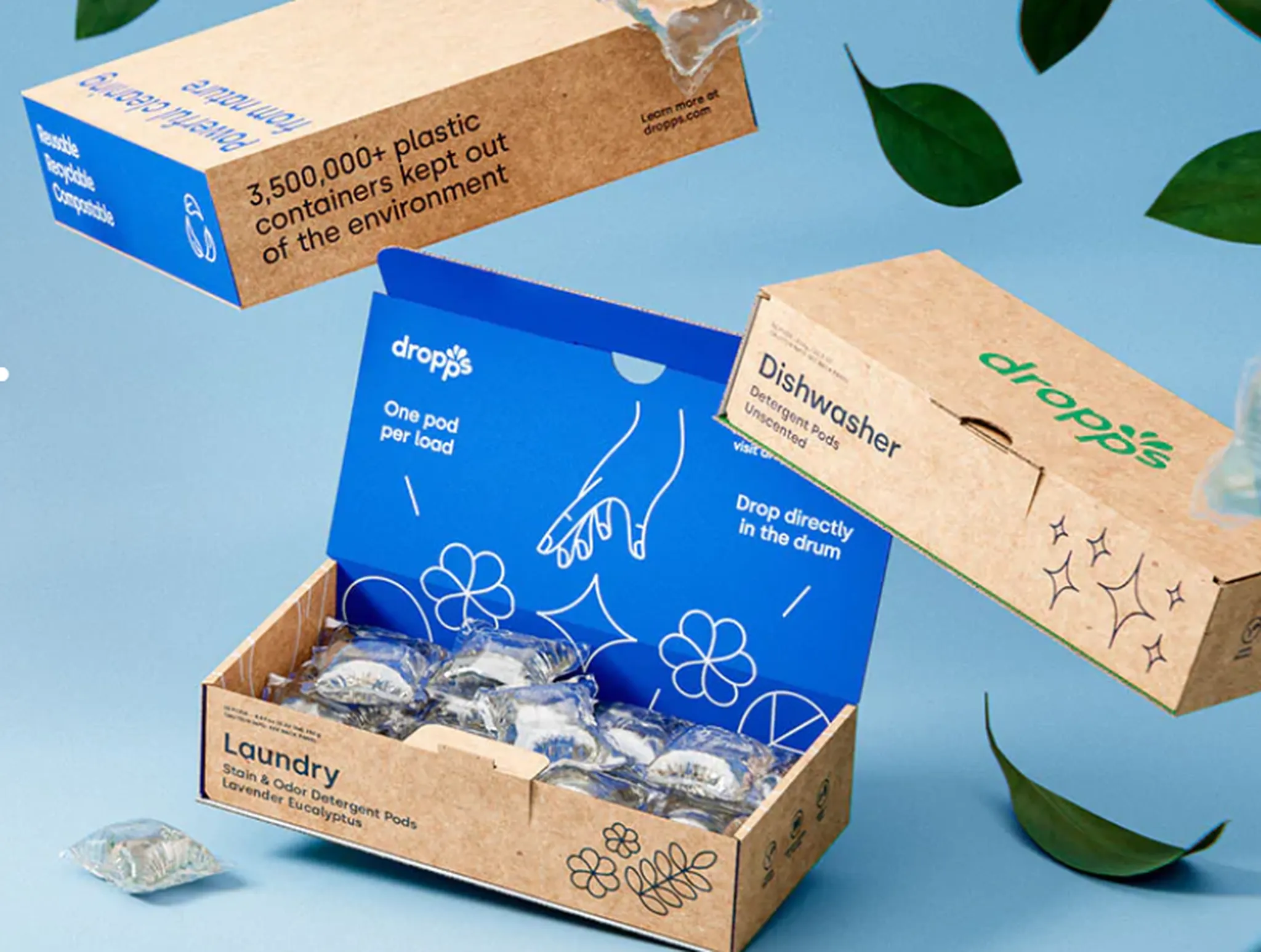 Dropps laundry and dishwasher detergent pods