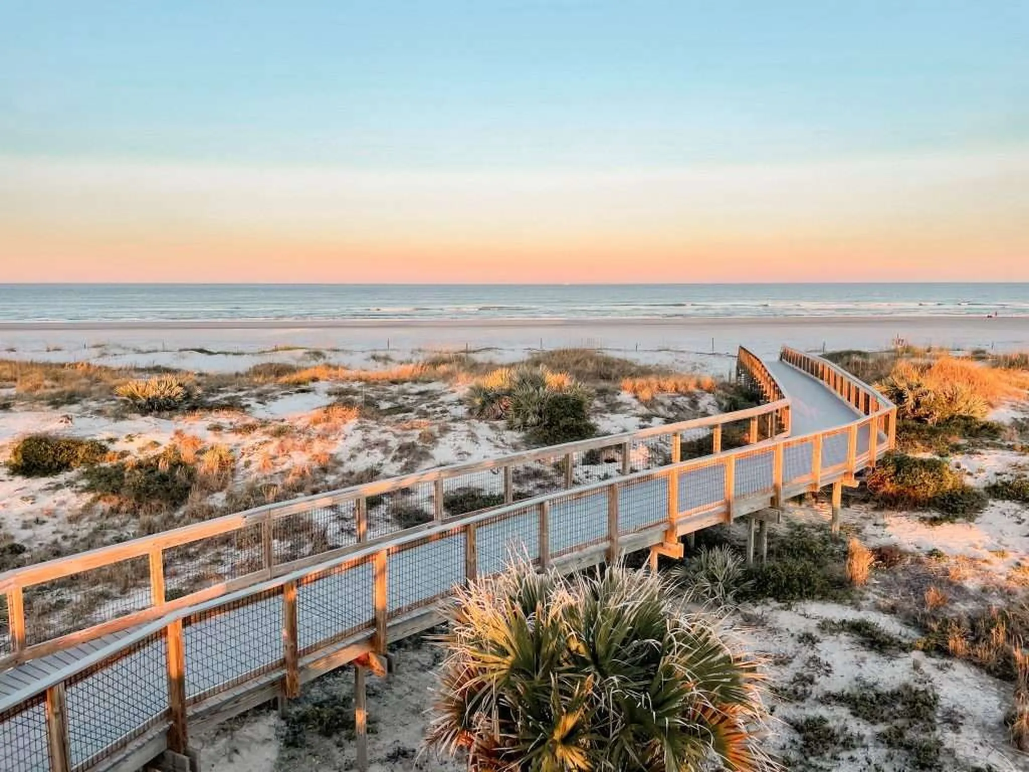 Beach view of Smyrna Beach from shore