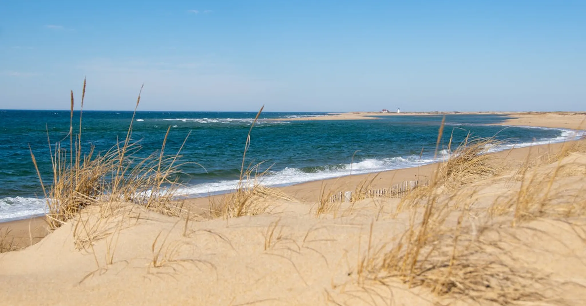 Dunes and beach in Eastham
