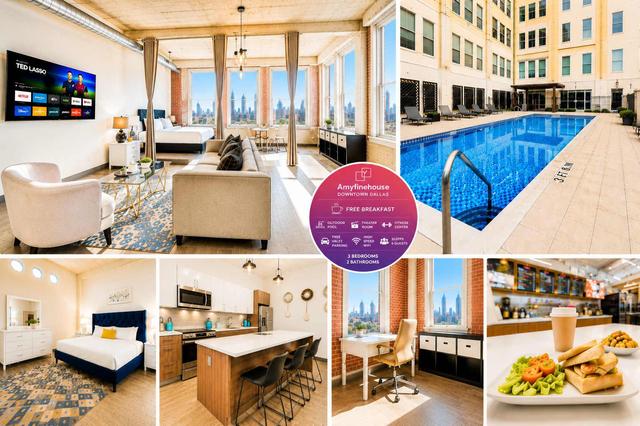 Downtown Dallas 3BR Loft with Pool + Valet