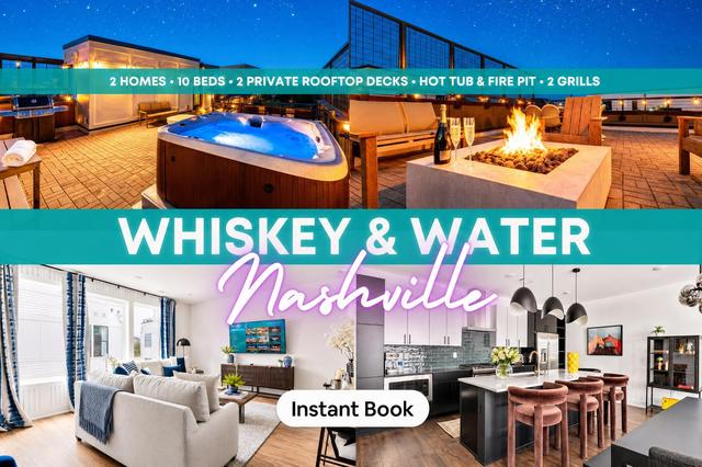 Rooftop Hot Tub, Fire Pit 6BR Near Broadway
