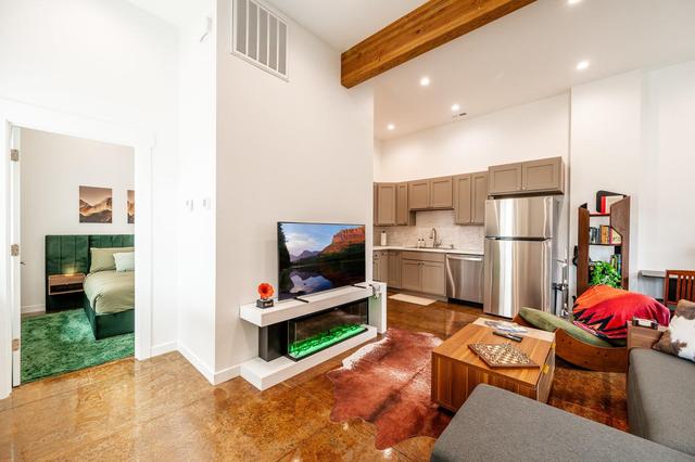 Vaulted Den | Chic 1BR w/Fireplace, Downtown Sheridan, WY - NEW - Standing Desk, Stocked, Pets Invited!