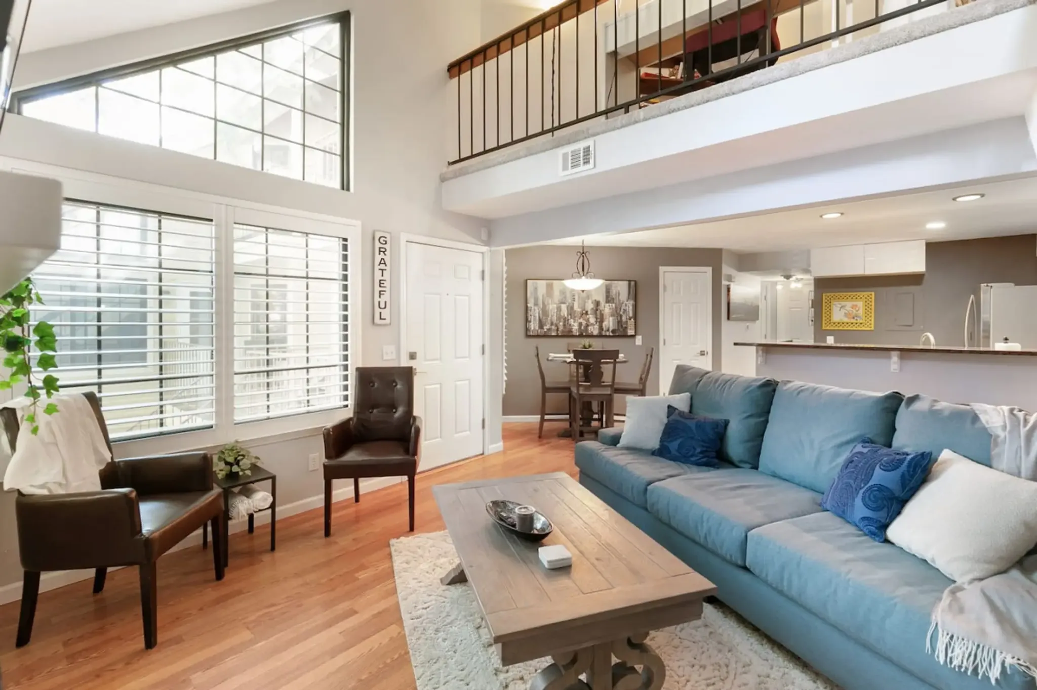 Living Room View with Sofa