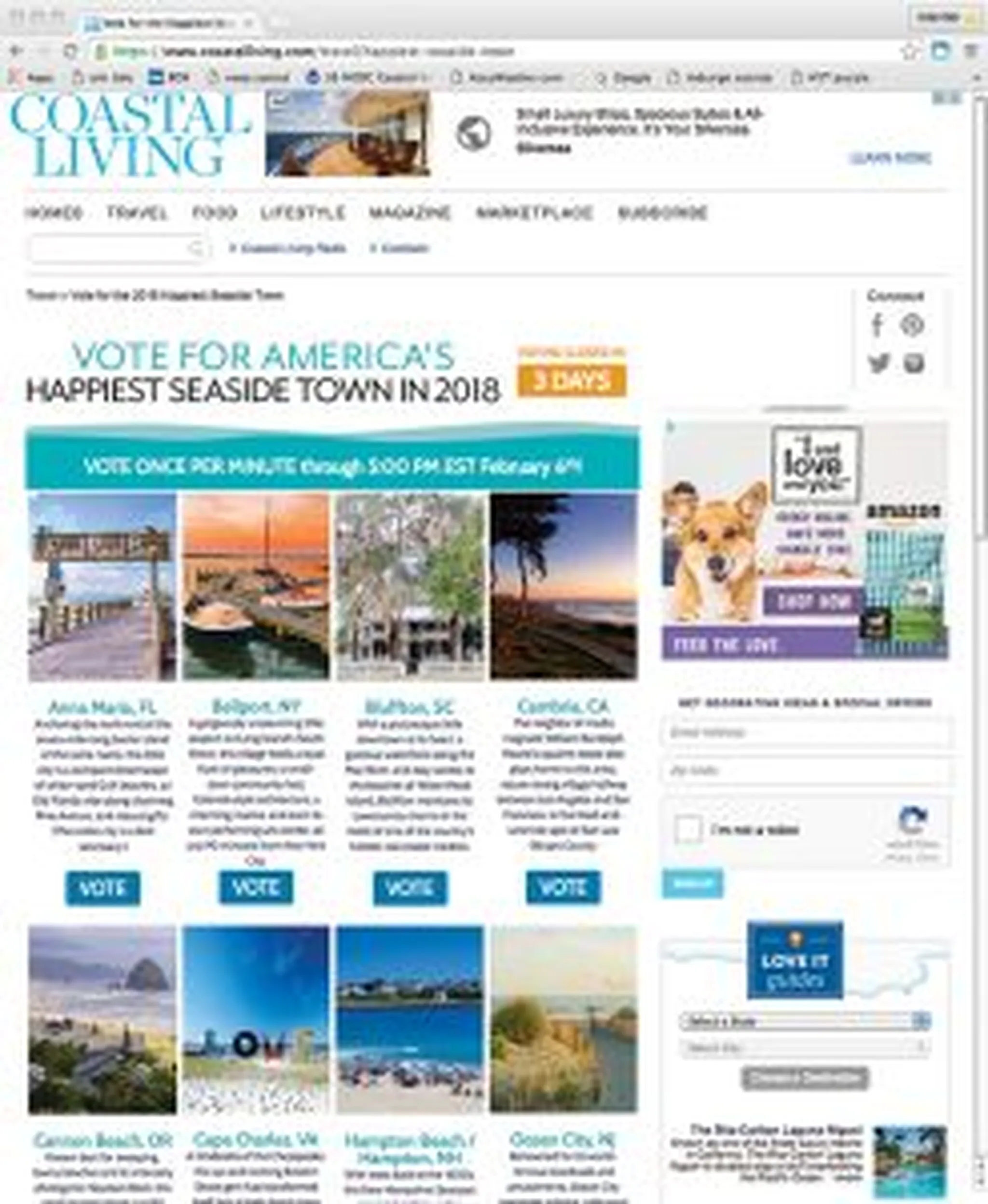 AMI in running for Happiest Seaside Town in USA