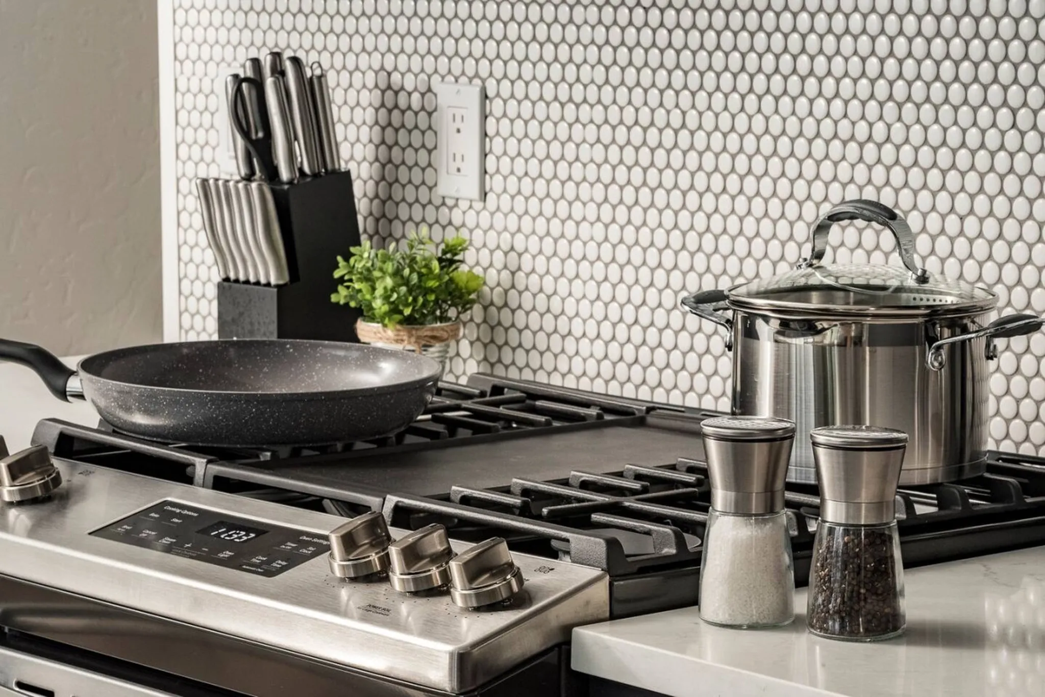 toileteres in the bathroom