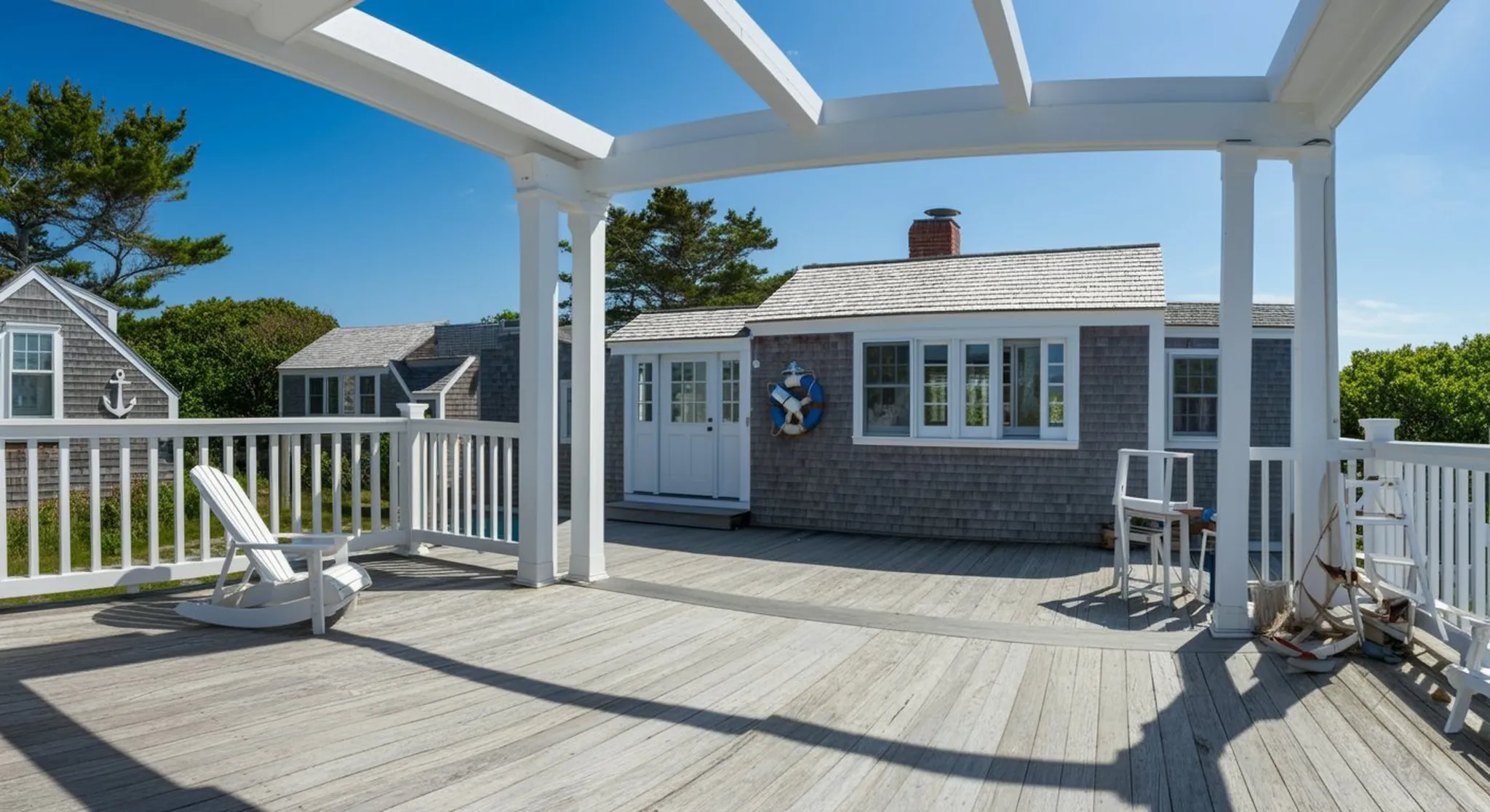 Documentary-style real photograph of Spring & Fall Weekenders in cape cod vacation rentals, golden hour, photorealistic editorial photography, no people in foreground. Geographic setting: classic Cape
